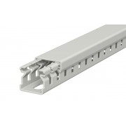 Перфокороб LK4 15015, органайзер для шкафов, 15 x 15 мм (глубина х ширина крышки), L=2000мм, RAL 7030 серый