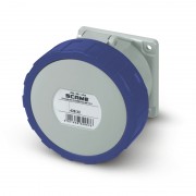 Розетка встраиваемая 2P+E IP67 32A 6h 200-250V 84х106 серия OPTIMA прямая