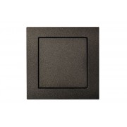 Выключатель 1-клавишный импульсный, без рамки, EPSILON антрацит