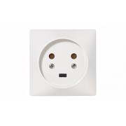 Розетка силовая 20A, 2P+E, 80х80мм, защ. шторки, сл. кость