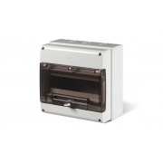 Щиток навесной DOMINO 12M, IP66, 250x256x140, прозрачная дверь