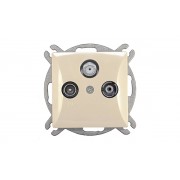 OPAL - Розетка TV+R+SAT проходная, 5_2400MHz, бежевый