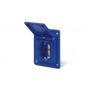 Розетка встраиваемая SCHUKO 2P+E IP54 16A 200-250V 70х87 серия DOMO