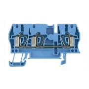 Клемма пружинная ZDU 2.5/3AN BL на 3 присоед., синяя, 24А, 800В