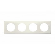 Celiane - Рамка 4 поста белый перкаль