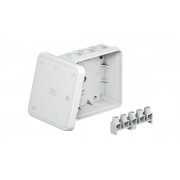 Коробка распред. A11 без клемм, IP55, 85х85х40мм, 12 вводов 5...14мм, серый, полиэтилен