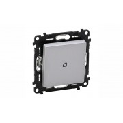 Valena Life - Переключатель на 2 направления с подсветкой, алюминий (инд. упаковка)