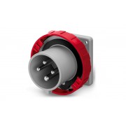 Вилка встраиваемая 3P+E IP67 32A 6h 380-415V 75х75 серия OPTIMA