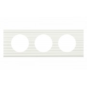 Celiane - Рамка 3 поста CORIAN белый рельеф