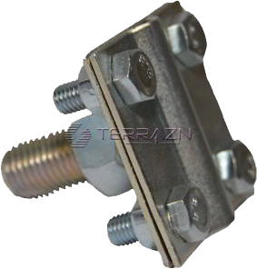 Зажим прута на штыре