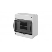 Коробка электротехническая для пломбировки MINI S-6, 6M, N/PE 2x 1x16+6x10mm2, дымчатая дверца, 140x130x66mm, IP20