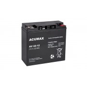 Батарея аккумуляторная Acumax AV22-12, 12V/22Ah, 168x182x76 HxLxW, 5.7kg, 6-9 лет