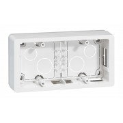 Celiane - Коробка д/наклад. монтажа 2 поста, белый