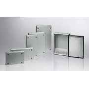 Коробка распределительная 400x200x80 (ВxШxГ) винтовое крепление крышки, RAL7035, IP66