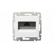 Valena - Розетка 1хRJ-45 UTP CAT5E 8конт., белый