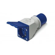 Адаптер прямой Вилка Schuko - Розетка 2P+E 16А IP54 серия ADAPTO