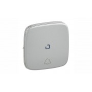 Valena Allure - Лицевая панель для кнопочного выкл.,с симв."звонок",c линзой для подсветки, алюминий