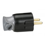 Вилка с поворотным механизмом 360 16А 2Р+Е, винтовой зажим, черный