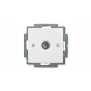 Basic 55 - Розетка TV простая 2400MHz (белый)