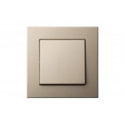 Кнопка звонка, пружинные контакты, без рамки, EPSILON шампань