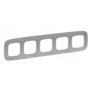 Valena Allure - Рамка 5 постов верт/гориз, алюминий