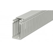 Перфокороб LKV 75037, органайзер для шкафов, 75 x 37 мм (глубина х ширина крышки), L=2000мм, RAL 7030 серый