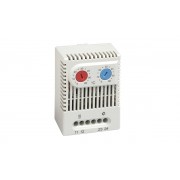 Термостат ZR 011 c биметалл. элементом, 67x50x46мм, от -10 до +50°C, 10А, сдвоенный (NC+NO), IP20