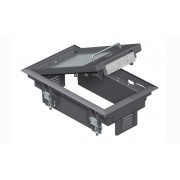 Лючок GES2 U 7011, универсальный, 6М, под покрытие 5мм, серый RAL 7011, полиамид