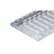 Лоток RKSM 640 FS кабельный перфорированный, безболт. соединение, 60Х400Х3000мм (ВхШхД), конв. оцинк.