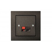 Розетка аудио, без рамки, EPSILON антрацит