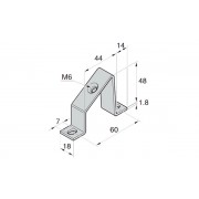 Суппорт для крепления DIN-рейки под угл. 45гр.