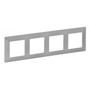 Valena Life - Рамка 4 поста верт/гориз, алюминий