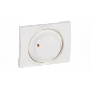 Galea Life - Обрамление для светорегулятора с поворотным выключ. с инд., White