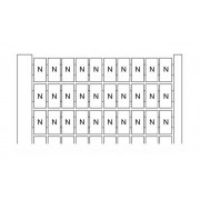 RC510 "N" Маркировка для клемм шириной 5мм (карта 100шт)