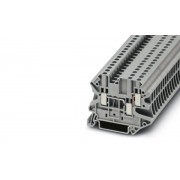 Клемма проходная UT 2,5-TWIN /5,2mm, винтовая, 3 присоед., 2,5(max 4)mm2, 24A, 500V, серая