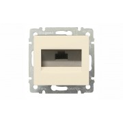 Valena - Розетка 1хRJ-45 UTP CAT5E 8конт., сл.кость (инд. упаковка)