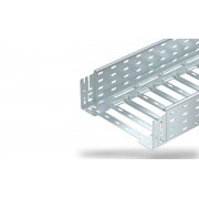 Лоток SKSM 130 FS кабельный перфорированный, безболт. соединение, 110Х300Х3000мм (ВхШхД), толщ 1.5мм, конв. оцинк.