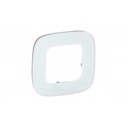 Valena Allure - Рамка 1 пост, белое стекло