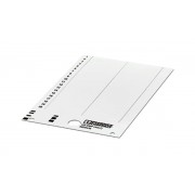 Табличка фиксируемая UniSheet US-EMP (44X7) 40 элементов, 44x7mm, белая