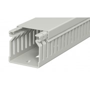 Перфокороб LK4 40040, органайзер для шкафов, 40 x 40 мм (глубина х ширина крышки), L=2000мм, RAL 7030 серый