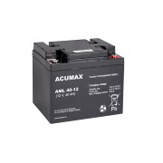 Батарея аккумуляторная Acumax AML40-12, 12V/40Ah, 170x197x165 HxLxW, 13.2kg, 10-12лет
