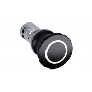 Кнопка аварийной остановки CE4P-10B-11 с разбл. вытягиванием, 1NO+1NC, 1A, черная, IP66