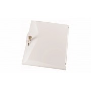 Дверь пластиковая белая с замком BCZ-A-TWS-4/52