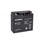 Батарея аккумуляторная Acumax AM18-12, 12V/18Ah, 167x181x77 HxLxW, 5.5kg, 6-9 лет