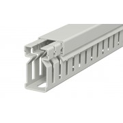 Перфокороб LK4 30015, органайзер для шкафов, 30 x 15 мм (глубина х ширина крышки), L=2000мм, RAL 7030 серый