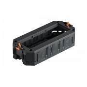 Рамка UТ3 45 3 модульная, 6М, для монтажа электроустановки Modul 45 в люки OBO, L=165 мм, полиамид