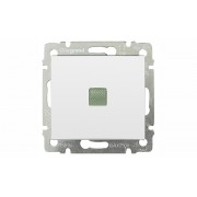 Valena - Переключатель на 2 направления с подсветкой, белый