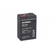 Батарея аккумуляторная Acumax AM4.5-6, T1, 6V/4.5Ah, 100(106)x70x47 HxLxW, 0.81kg, 6-9 лет