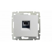 Valena - Розетка телеф. 1хRJ 11 4 конт. белая (инд. упаковка)