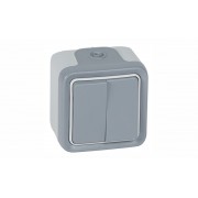 PLEXO - Выключатель/переключатель на два направления двухклавишный